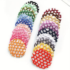 Solid Hairnet Ponytail Hair Piece for Women