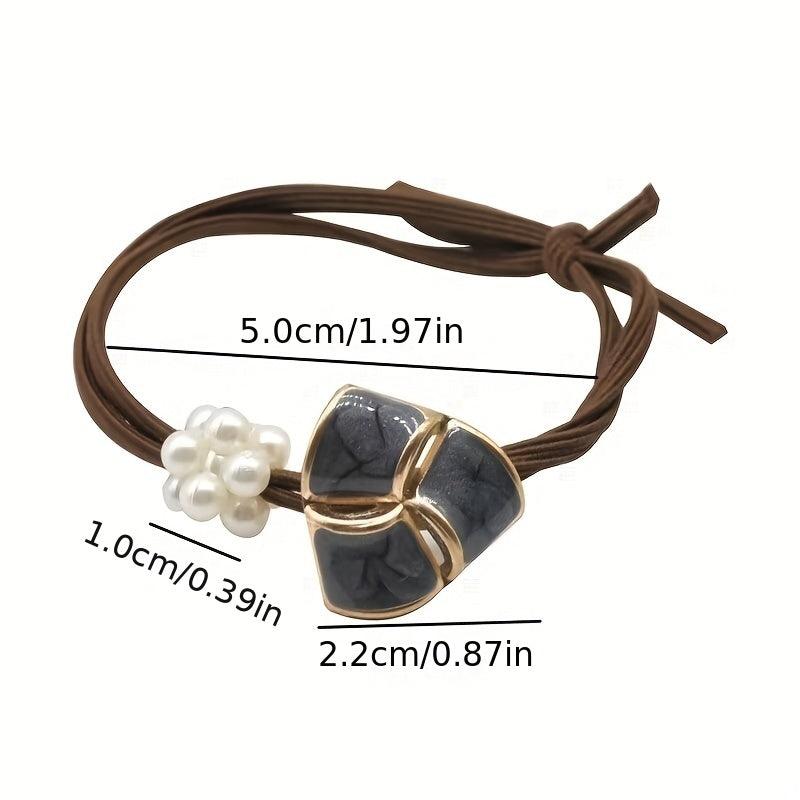 Faux Pearl Hair Rope Ponytail Holder Hair Accessories