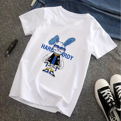 Cartoon Rabbit Sticker Iron on Heat Transfer For T-shirt Jeans Backpack