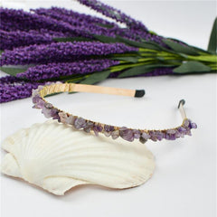 Rose Quartz Amethyst Mermaid Tiara Headband