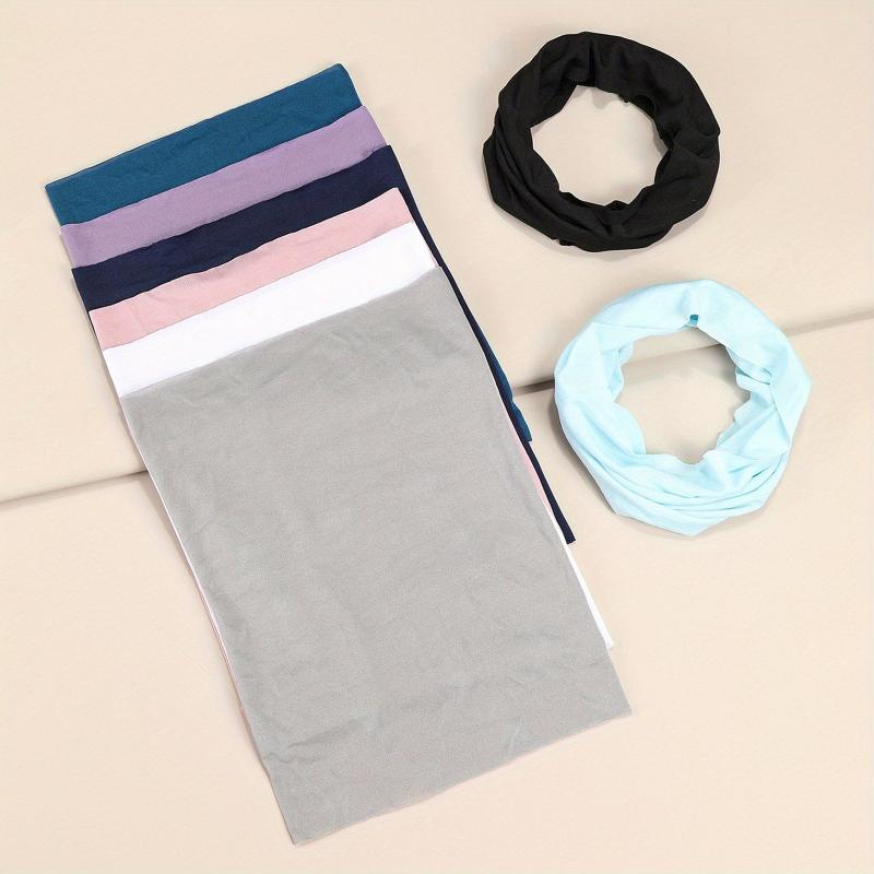 8pcs Milk Silk Headband Style Hair Band Sports Sweatband for Women