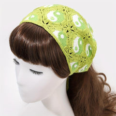 Tai Chi Pattern Bandana Crochet Hair Band Women Girls Hair
