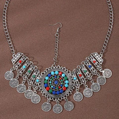 Bohemian Gemstone Head Piece Hair Accessory for Women