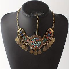 Bohemian Gemstone Head Piece Hair Accessory for Women