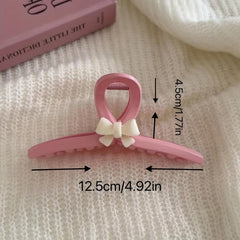 Bow Tie Headwear Female Shark Claw Hair Clip