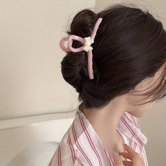 Bow Tie Headwear Female Shark Claw Hair Clip