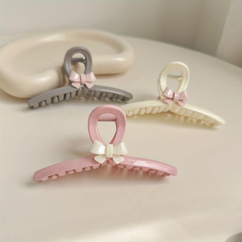 Bow Tie Headwear Female Shark Claw Hair Clip