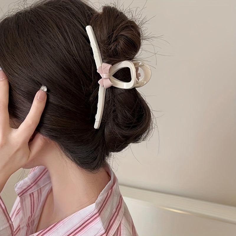 Bow Tie Headwear Female Shark Claw Hair Clip