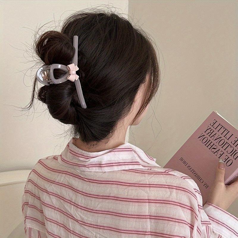 Bow Tie Headwear Female Shark Claw Hair Clip