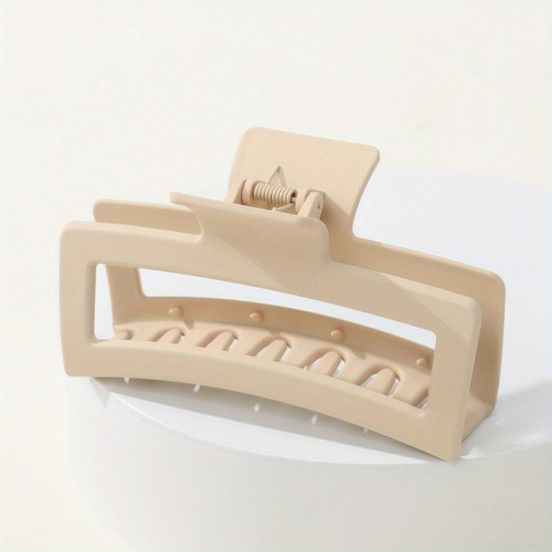 Oversize Geometric Hair Claw Clip Matte Finish Strong Hold Thick Hair Accessory