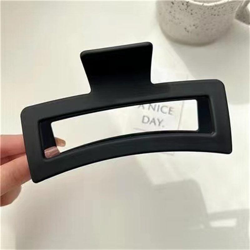Oversize Geometric Hair Claw Clip Matte Finish Strong Hold Thick Hair Accessory