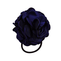 Fabric Flower Hair Tie Ponytail Holder Hair Accessories