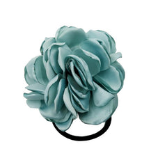 Fabric Flower Hair Tie Ponytail Holder Hair Accessories