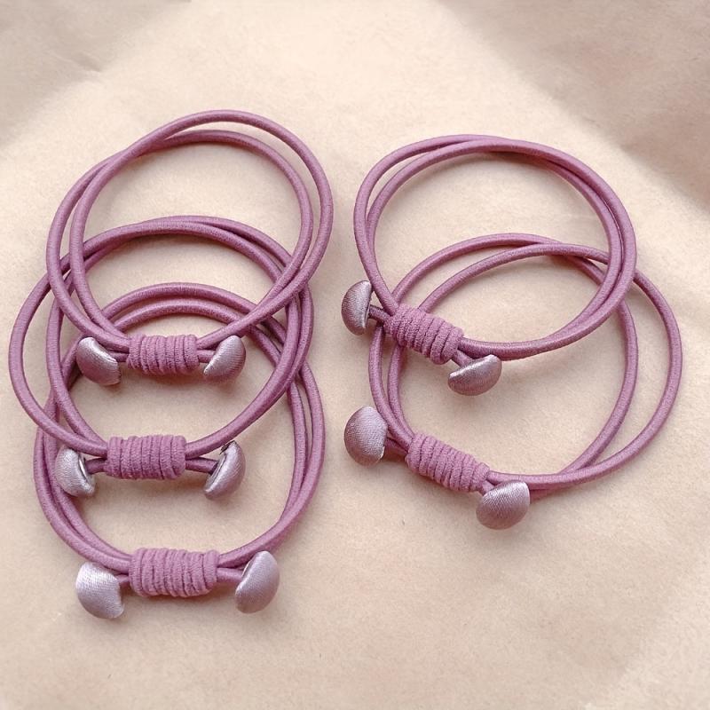Colorful Heart Hair Tie Elastic Hair Rope Ponytail Holder Hair Accessories