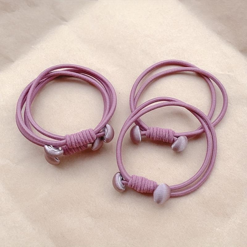Colorful Heart Hair Tie Elastic Hair Rope Ponytail Holder Hair Accessories
