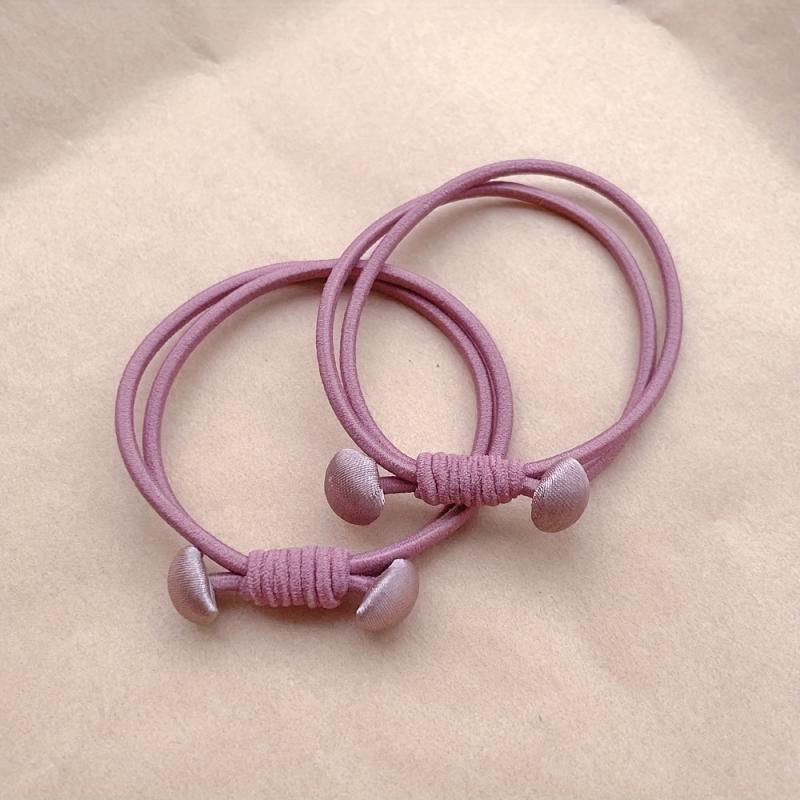 Colorful Heart Hair Tie Elastic Hair Rope Ponytail Holder Hair Accessories