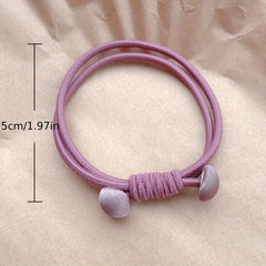 Colorful Heart Hair Tie Elastic Hair Rope Ponytail Holder Hair Accessories