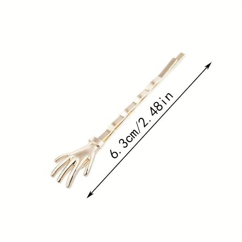 Metal Hair Pin Claw Decor Hairpin for Hair Bang Braids, Punk Hair Clip for Party