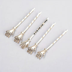 Metal Hair Pin Claw Decor Hairpin for Hair Bang Braids, Punk Hair Clip for Party