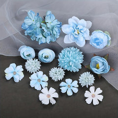 16pcs Wedding Artificial Flower Hair Clip Bridal Hair Accessorie