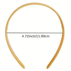 Solid Minimalist Hair Hoop Wide Plastic Hair Band Elastic Headband