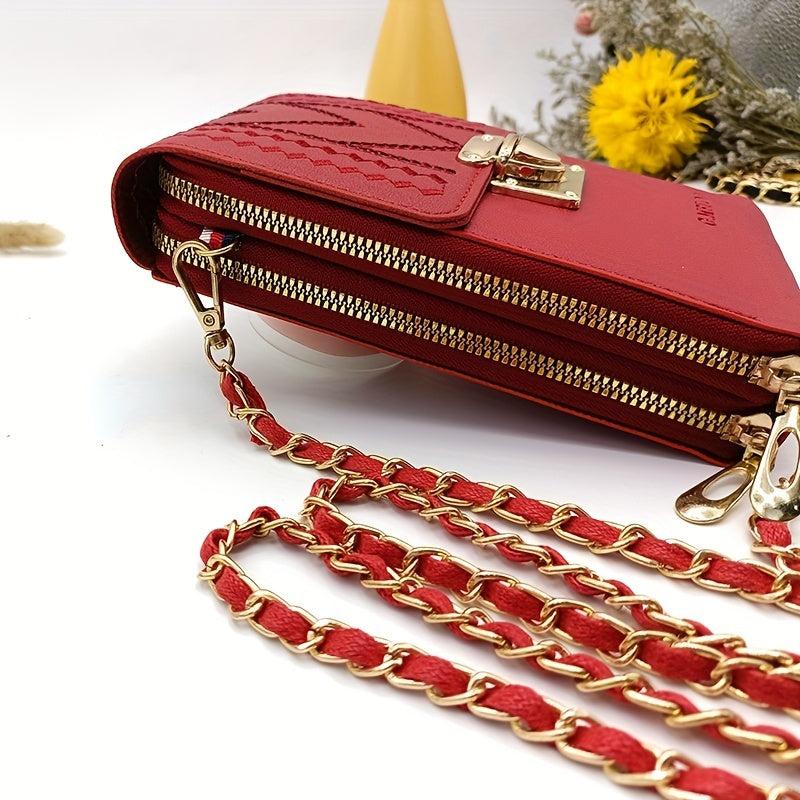 5pcs Bag Chain With Leather Buckle Bag Key Ring DIY Detachable Strap