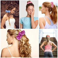 46 Pcs Velvet Hair Scrunchies Elastic Hair Ties Women Girls Accessories