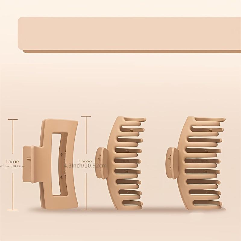 Matte Large Hair Claw Clips for Thick Hair