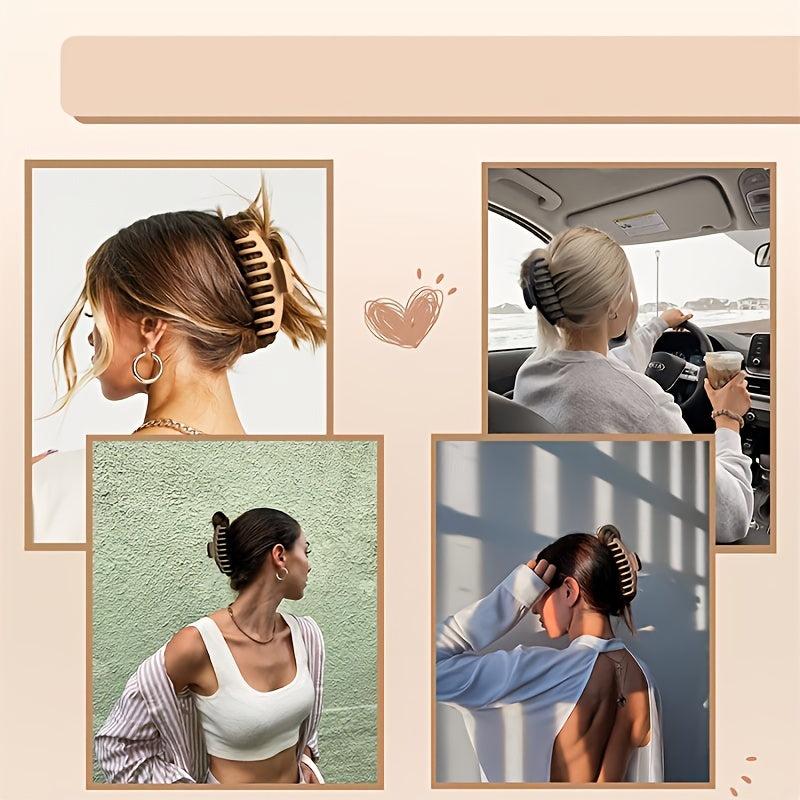 Matte Large Hair Claw Clips for Thick Hair