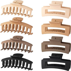 Matte Large Hair Claw Clips for Thick Hair