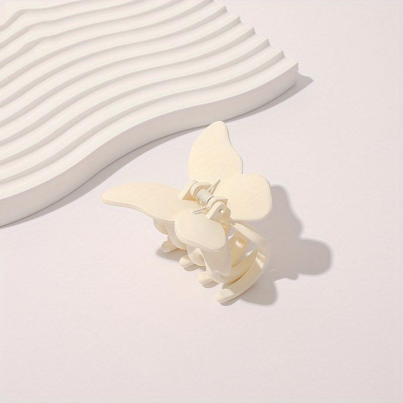 Frosted Butterfly Hair Claw Resin Hair Claw Nonslip Ponytail Holder