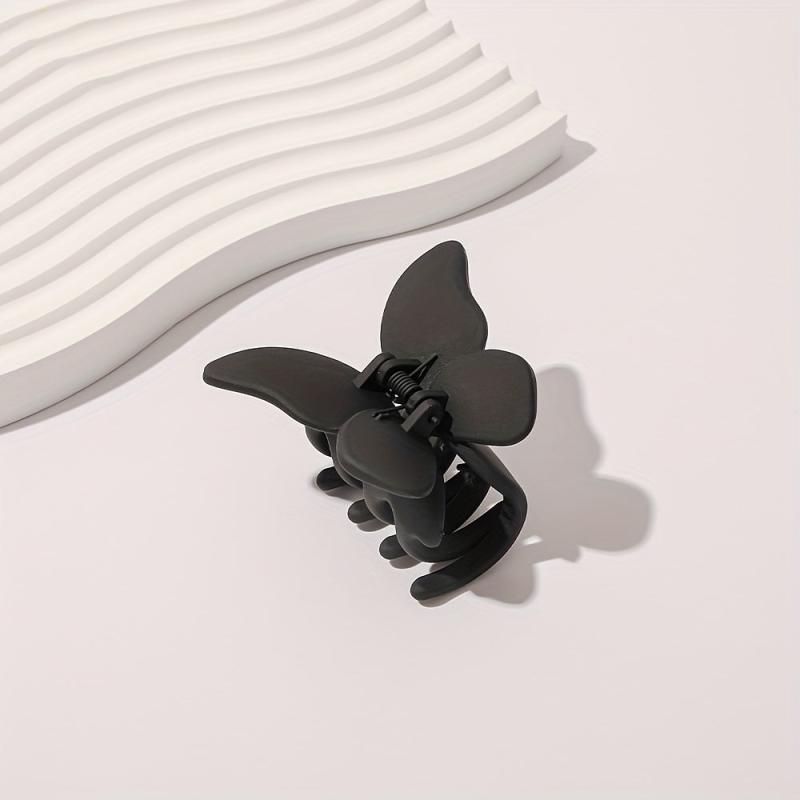 Frosted Butterfly Hair Claw Resin Hair Claw Nonslip Ponytail Holder