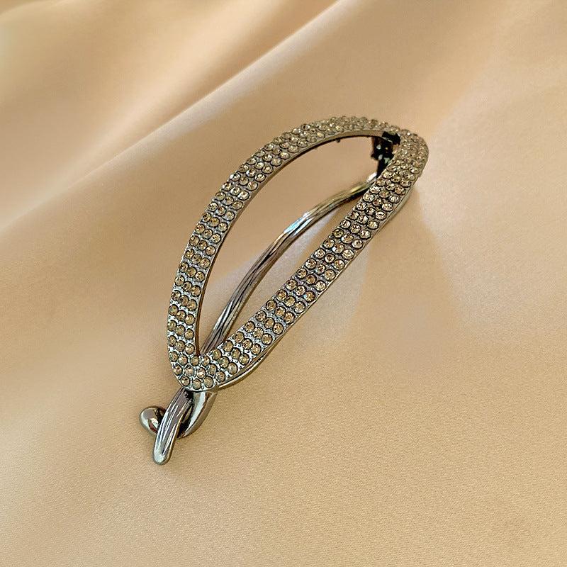 Brinie French Twist Hair Barrettes Glitter Banana Clip Bun Fixin