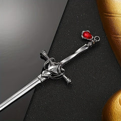 Vintage Rhinestone Sword Hair Pin Hair Styling Accessory
