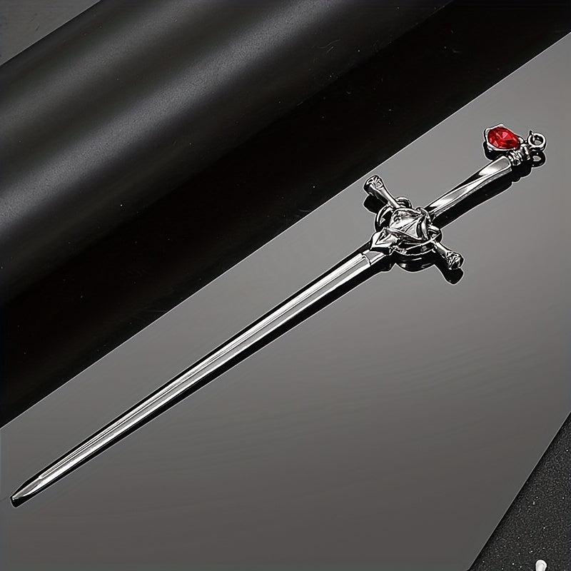 Vintage Rhinestone Sword Hair Pin Hair Styling Accessory