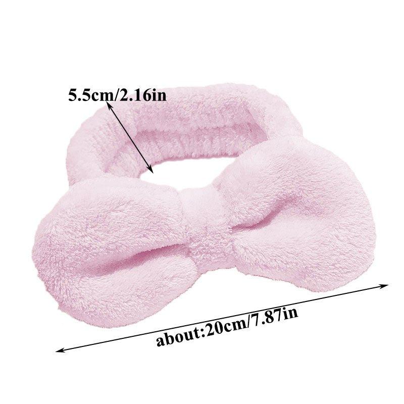 Soft Bowknot Headband Plush Hair Band Women Girls Hair Accessories