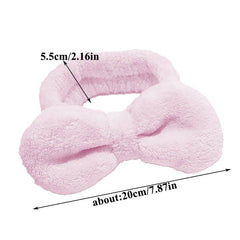 Soft Bowknot Headband Plush Hair Band Women Girls Hair Accessories