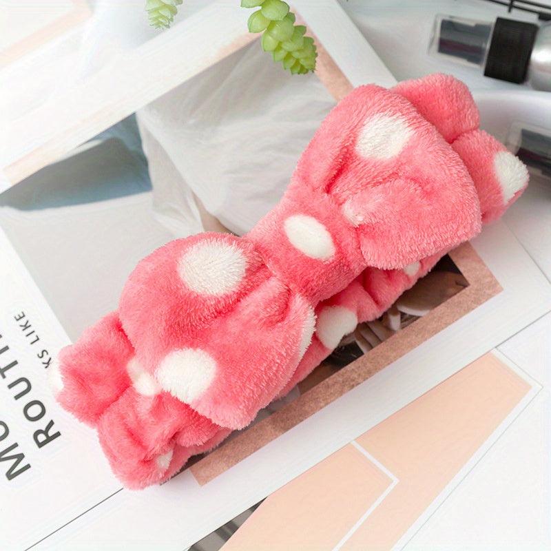 Coral Fleece Headband for Face Washing Spa Skincare Makeup