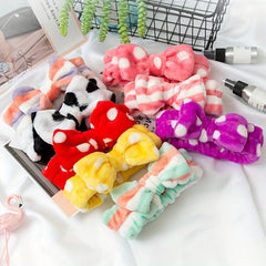 Coral Fleece Headband for Face Washing Spa Skincare Makeup
