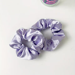 6pcs Satin Scrunchies Hair Tie Style Hair Rope Ponytail Holder Women Girls
