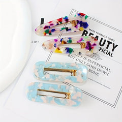 Colorful Leopard Pattern Duck Billed Clip Hair Clip For Women Girls