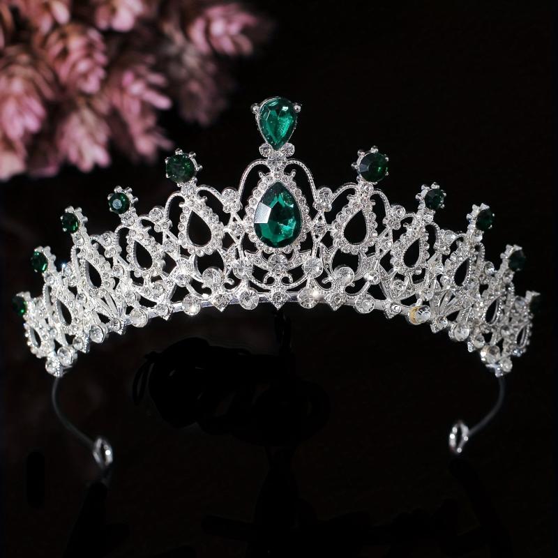 Crystal Bridal Crown Necklace Earrings Set Wedding Accessories