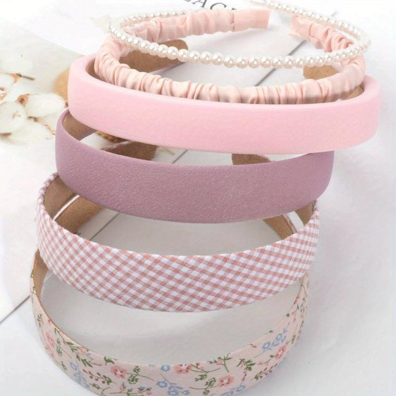 6pcs Floral Printed Headband Set for Women Girls