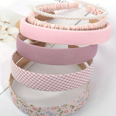 6pcs Floral Printed Headband Set for Women Girls