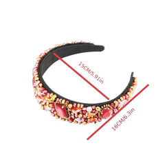 Colorful Glass Crystal Headband for Women