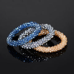 Colorful Bead Elastic Hair Tie Rubber Band Hair Accessories
