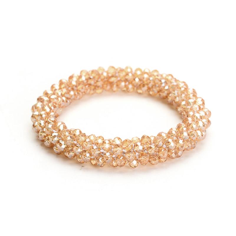 Colorful Bead Elastic Hair Tie Rubber Band Hair Accessories