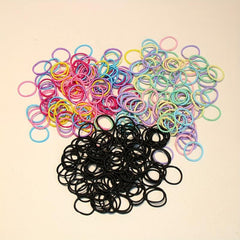 100-300pcs Hair Tie Rubber Bands for Baby Girls