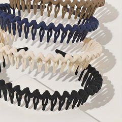 4pcs Wavy Headband Nonslip Style Hair Accessories