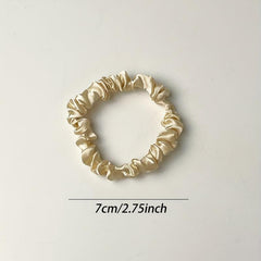 12 Pcs Solid Hair Tie Elastic Scrunchie Ponytail Hair Rope for Girls Women